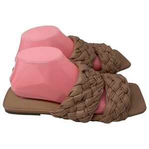 Steve Madden Merrin Beige Slides Womens Size 9 US NEW